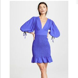 Amanda Uprichard Gala Mini Dress in Nu Blue - Size Small
